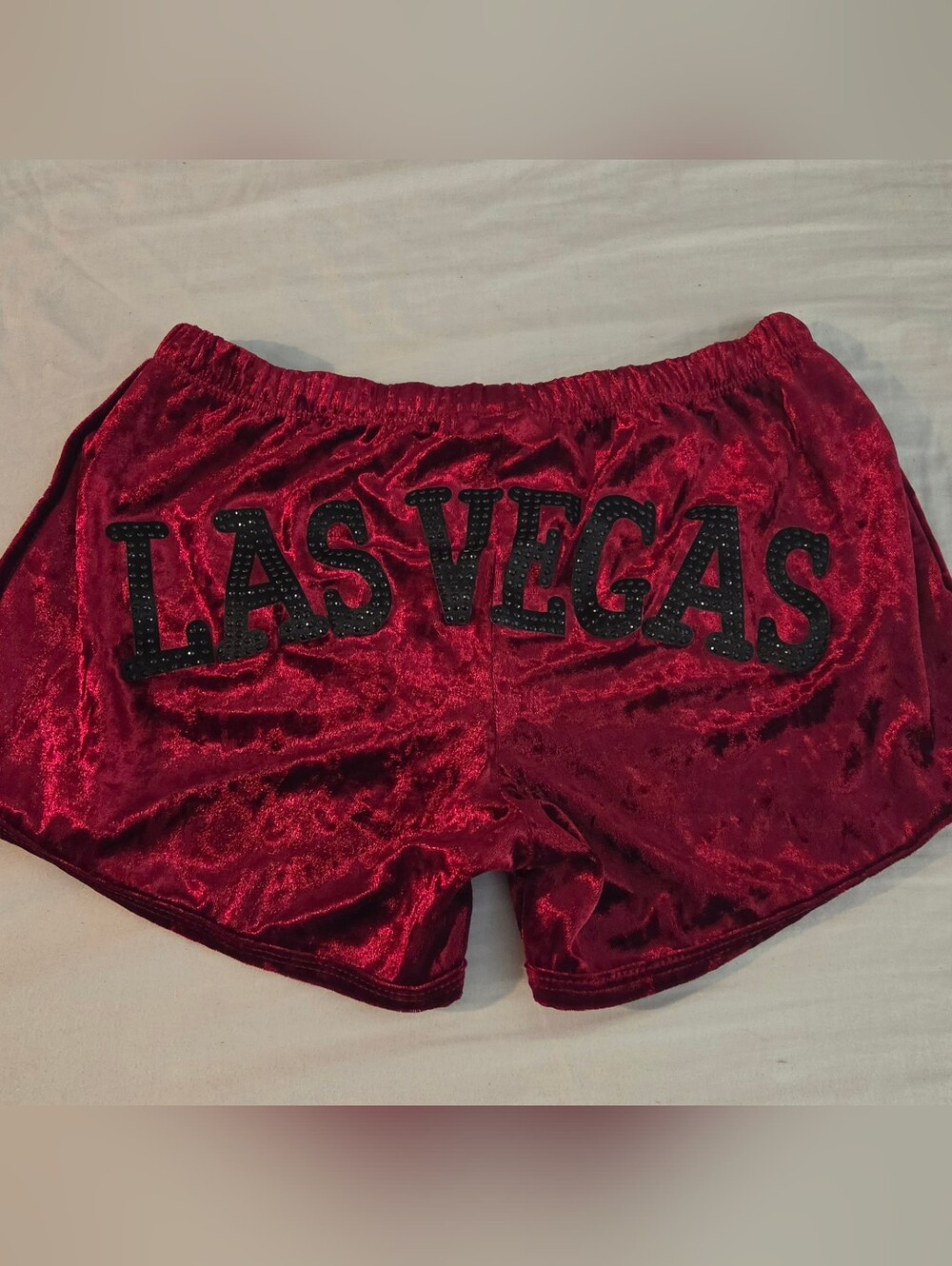 Blingy Las Vegas Velvet Shorts
